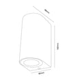 Brilliant Lighting Corbett 35W Brushed Aluminium Up Down Exterior Wall Light GU10 Hardwired 17328/20