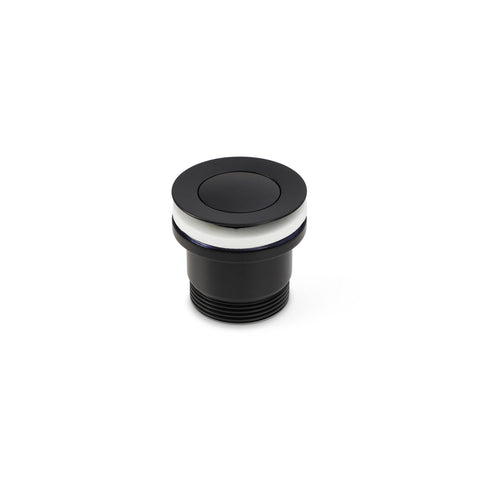 Brasshards Universal Pop Up Basin Waste 40mm Matt Black Brass with Overflow
