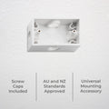 Deta Enclosed Surface Mounting Box - 80mm Polycarbonate - Weatherproof - SuperSaverAU - view 2