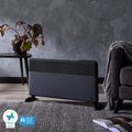 Ausclimate EcoSmart Pro Medium 1500W Panel Heater - Charcoal Black, Wi-Fi App, Inverter Technology - ACPH905