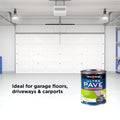 White Knight Ultra Pave Heavy Duty Garage Floor Paint 1L White