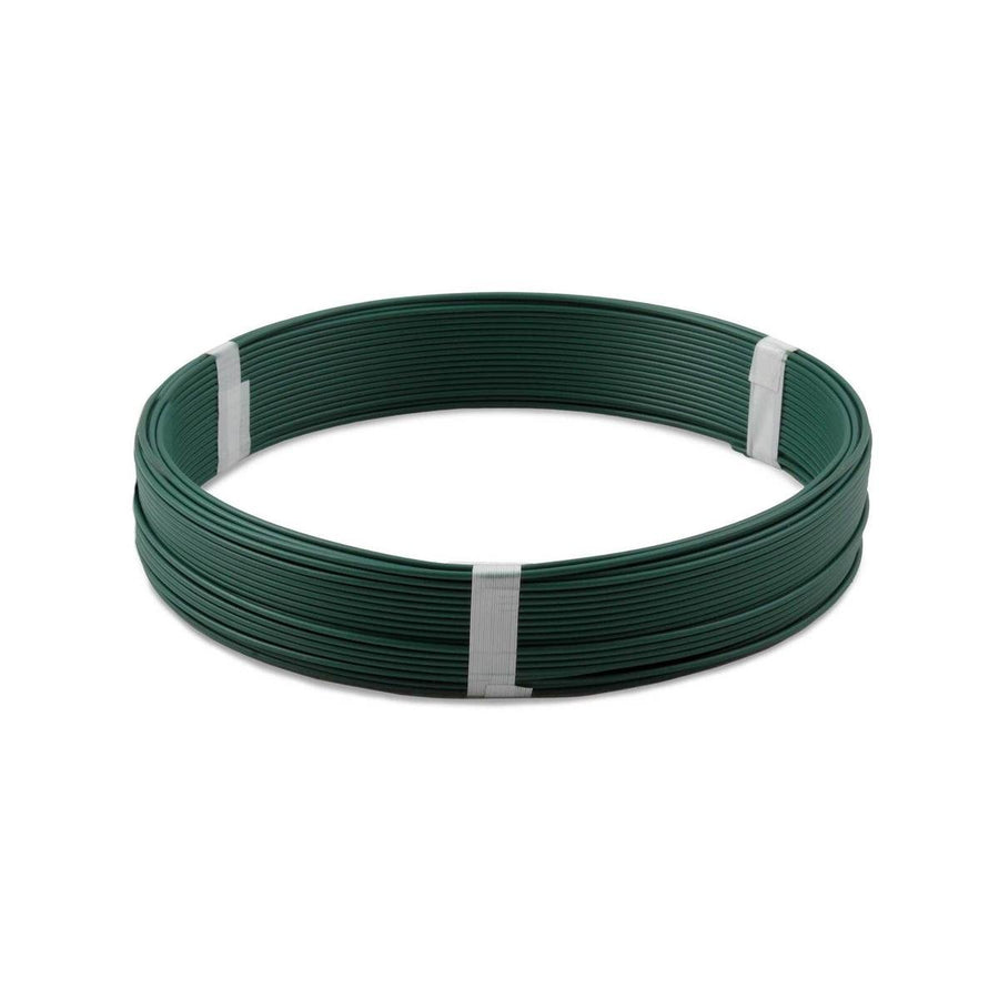 Jack Tie Wire PVC Coated Green 1.6mm x 50m Soft Flexible Garden Use - SuperSaverAU - view 1