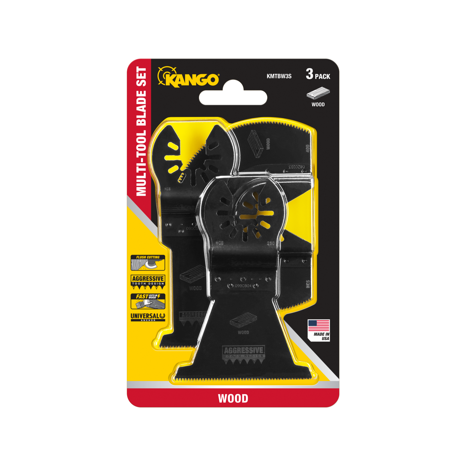 Kango 3-Piece Wood Multi Tool Blade Set