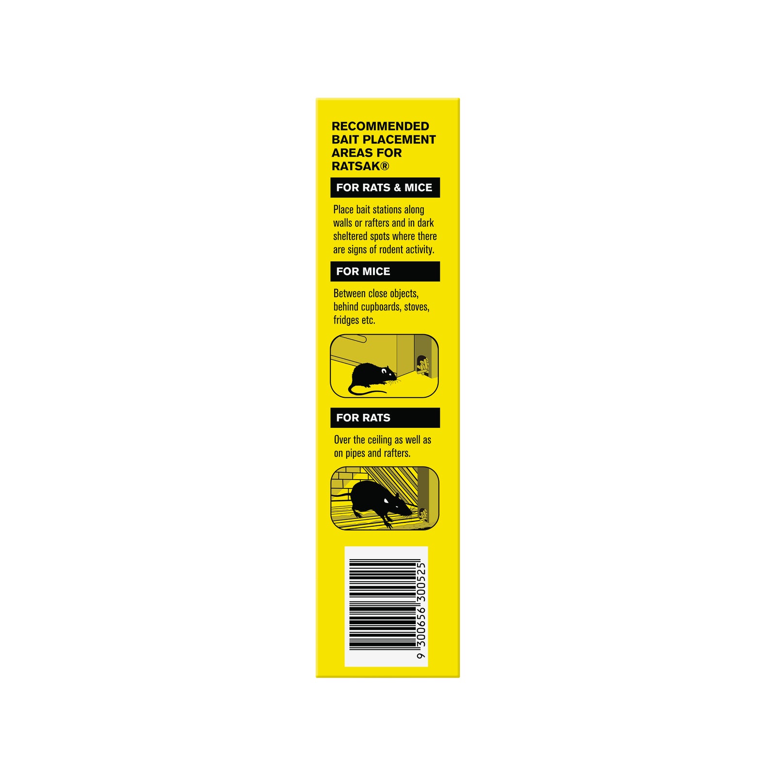 Ratsak Double Strength Bait Station 1kg - Indoor Rat & Mouse Pellets