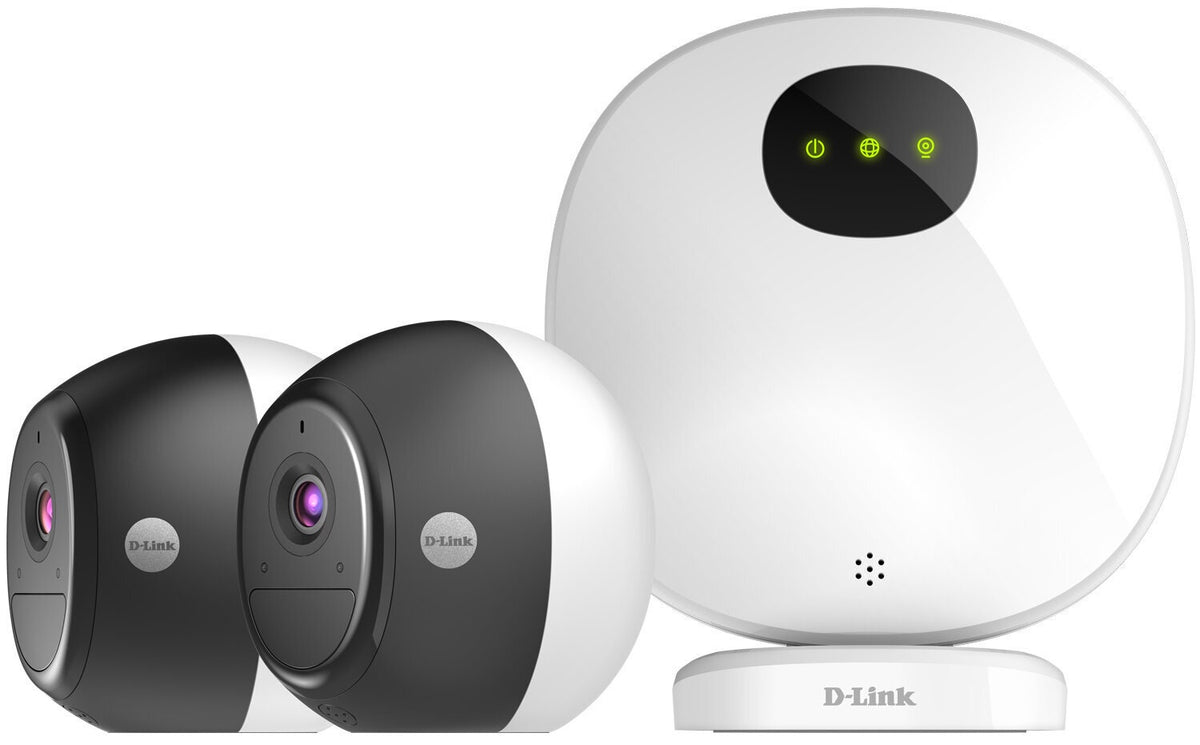 D-Link OMNA Wire-Free Camera Kit - Full HD Video, Night Vision to 7.5m, Indoor and Outdoor Use - DCS-2802KT