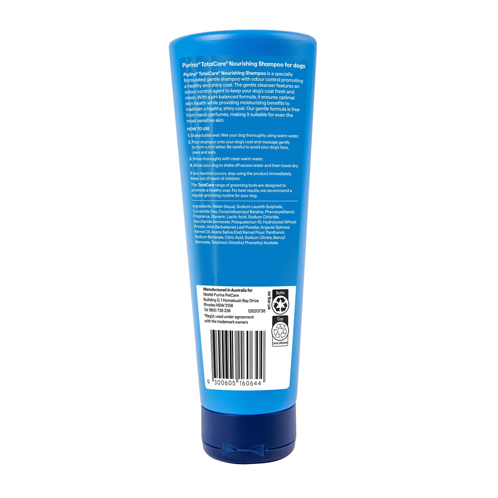 Purina TotalCare 300ml Nourishing Dog Shampoo with Argan Oil