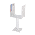 Pryda Full Stirrup Post Anchor 130 x 100mm - M10 - Galvanised Steel - Termite Protection - SuperSaverAU - view 1