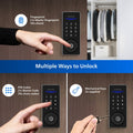 Philips Black Easykey Fingerprint Deadbolt Lock - 3 Access Modes - 700mm x 1650mm - SuperSaverAU - view 2