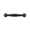 Lane 115mm Matte Black Hampton Handle Zinc Alloy - 4 Pack