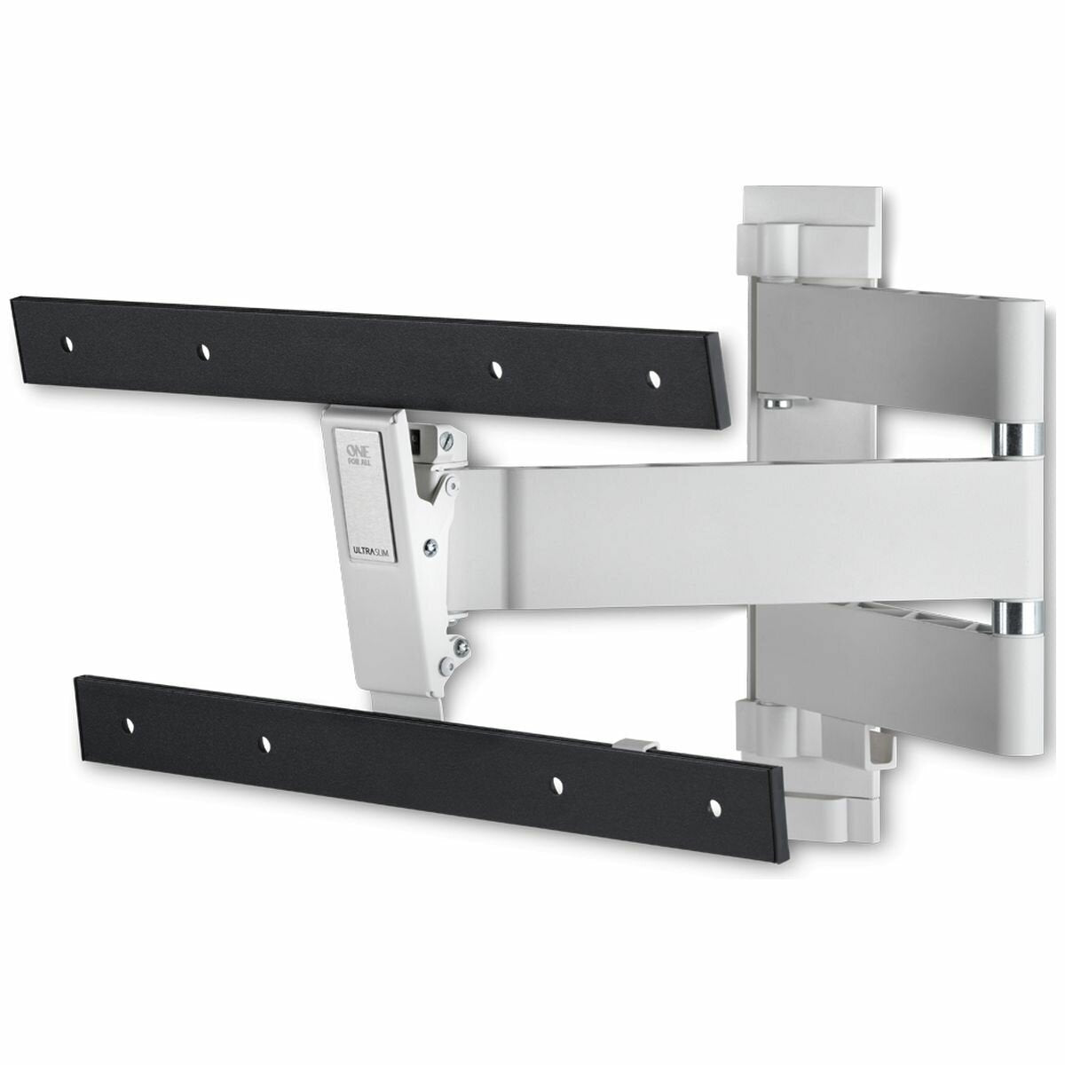 One For All OLED TV Wall Mount - Full Motion Dual Arm - White and Black - 61cm Wall Distance - UE-WM6453