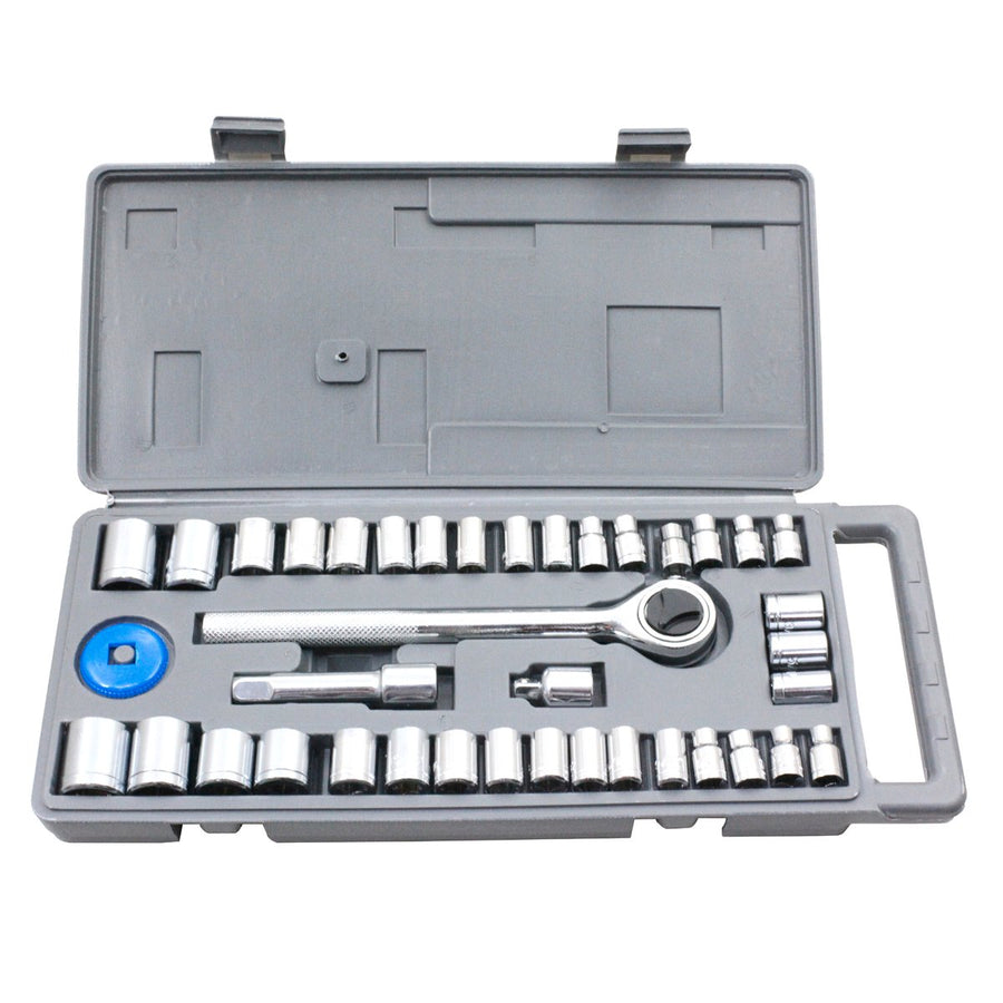 Craftright Socket Set - 1/4" & 3/8" Drive - Carbon Steel - 40 Piece - SuperSaverAU - view 1