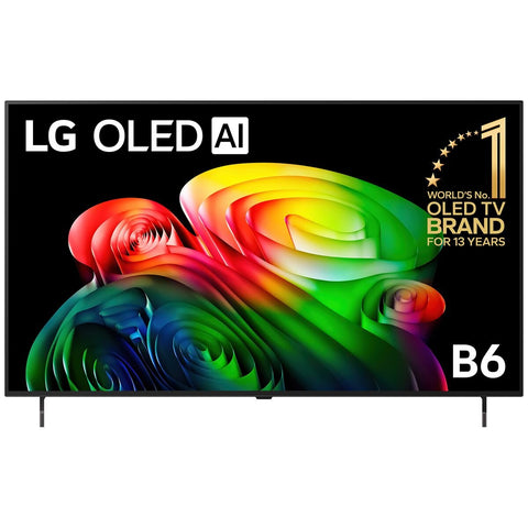 LG 55-inch OLED B6 4K Smart TV - 120Hz, Self-Lit Pixels, Dolby Vision, webOS 26 - OLED55B6PSA