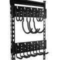 Storease 10 Piece Wall Storage System - 200mm x 430mm - Black - Durable Metal - SuperSaverAU - view 4