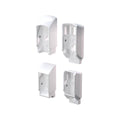 Peak White Aluminium Deck Balustrade Stair Bracket Kit - 2 Connectors - 54mm x 83mm x 32mm - UV Resistant - SuperSaverAU - view 1