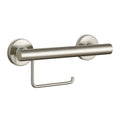 evekare Brushed Nickel Toilet Roll Holder with Grab Rail