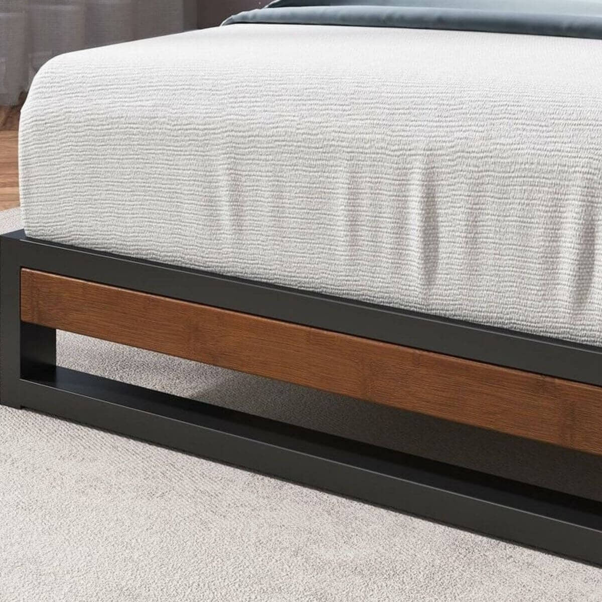 Zinus Ironline queen bed base - 15cm low profile, black steel, 2024 Good Design Award - AU-IRPF-6Q
