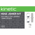 Kinetic 16mm Hose Joiner Kit, Polypropylene and Carbon Steel for Garden Irrigation