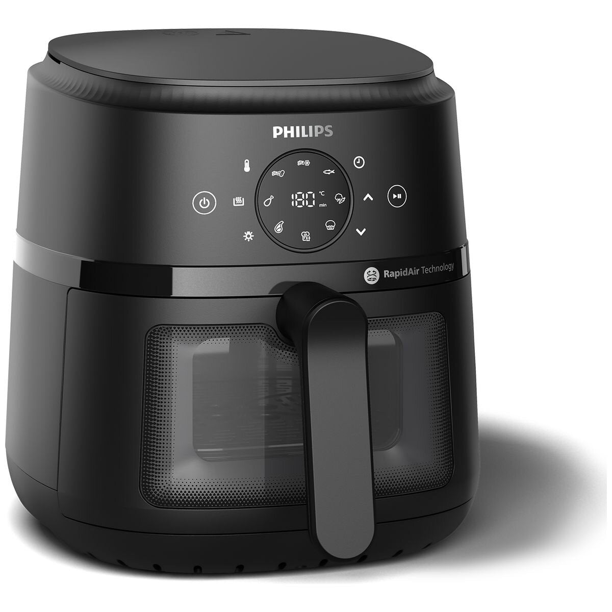 Philips 2000 Series 4.2L Airfryer L - RapidAir Technology, Cooking Window, Black - NA220-00