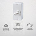 DETA 40 Amp Weatherproof Isolator Switch 250V Polycarbonate Outdoor