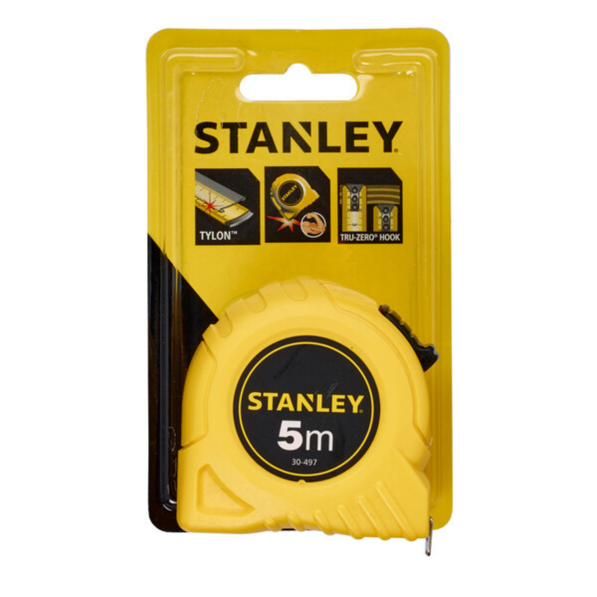 Stanley 5m Tape Measure - 19mm - Yellow - Durable Polymer Blade - Accurate Measurements - SuperSaverAU - view 4