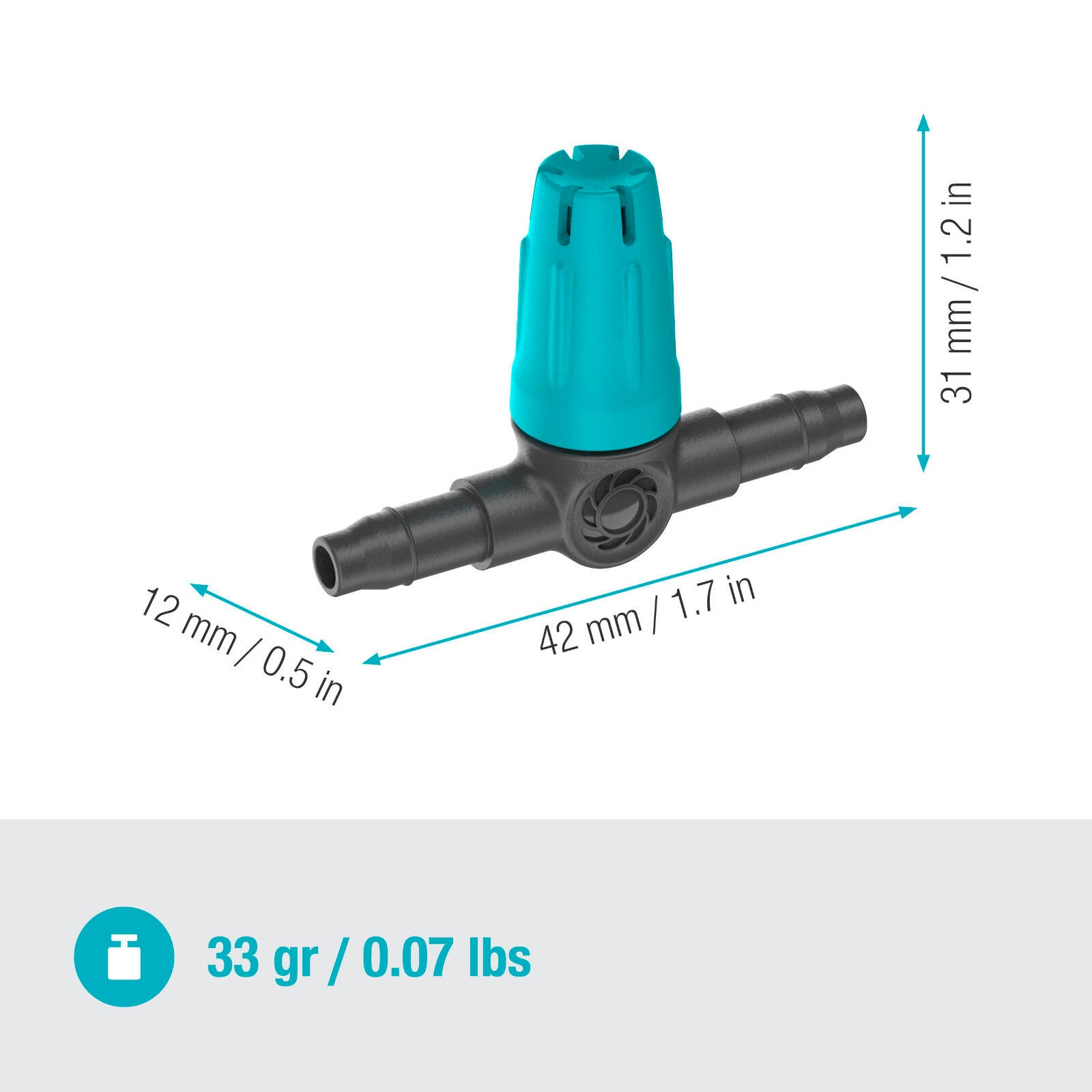 GARDENA Micro Irrigation Small Area Spray Nozzle - 10 Pack