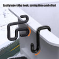 Aerial Bucket S-Hooks Set of 6 in Black, Fits 2 Inch (5.1 cm) Lip for Workshop Storage - view 4