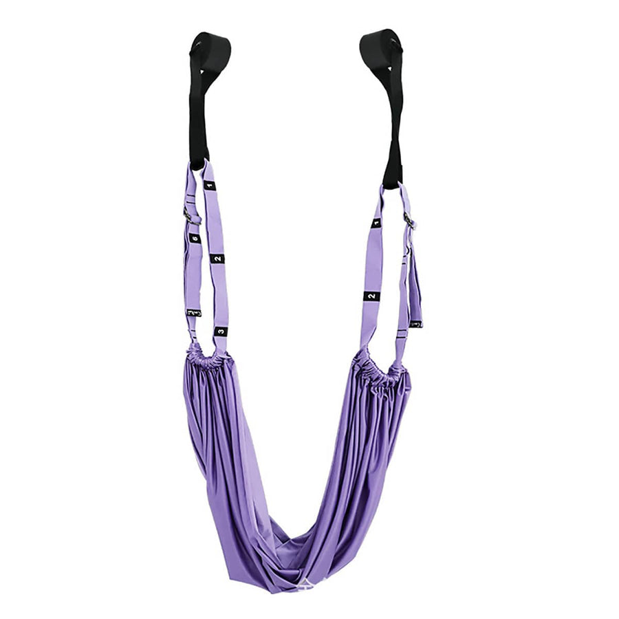 Aerial Yoga Inversion Strap with Door Anchor - Purple