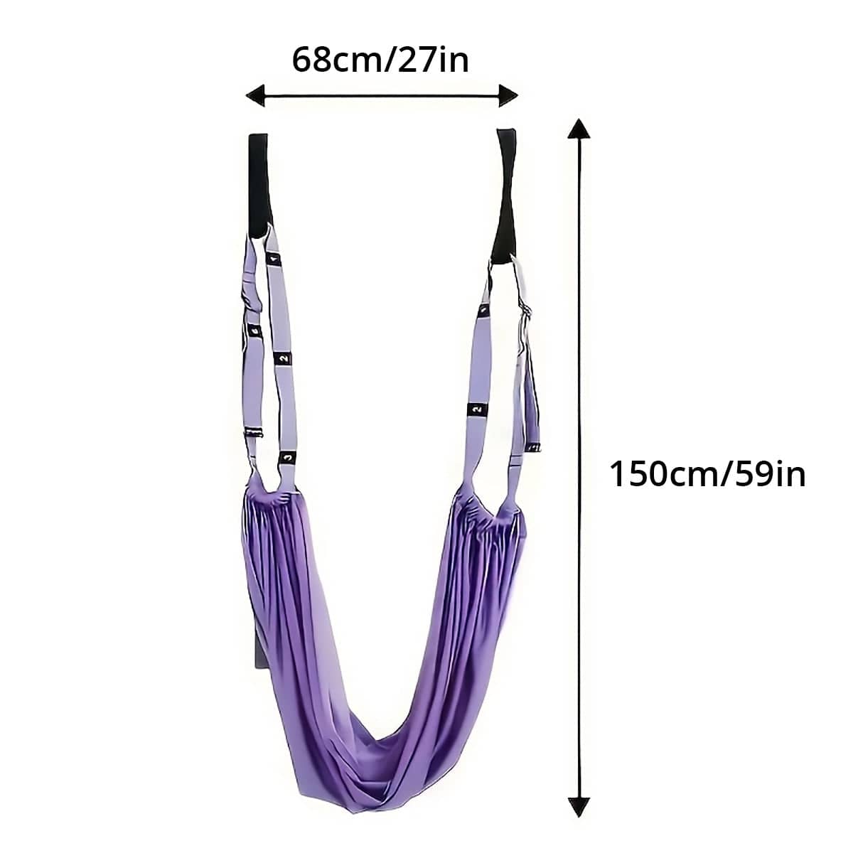 Aerial Yoga Inversion Strap with Door Anchor - Purple - view 4