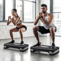 Aerobic Exercise Step Platform, Non-Slip Plastic Fitness Stepper - Black - view 4