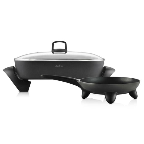 Sunbeam DiamondForce Frypan and Skillet Set - Non-Stick, Tilt and Baste Lever, 2400W - PUM4000DF