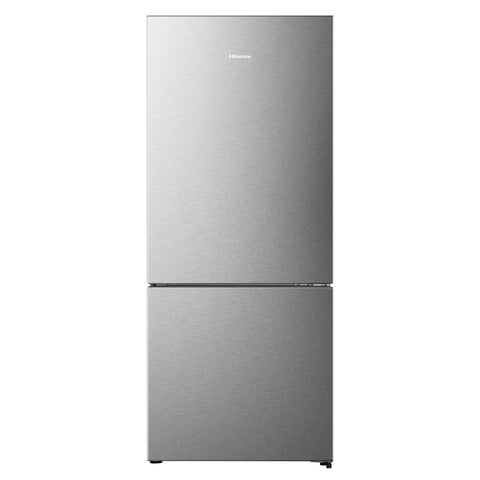 Hisense 417L PureFlat Bottom Mount Fridge - Silver, 4.5 Star Energy, Twist Ice Maker - HRBM418S