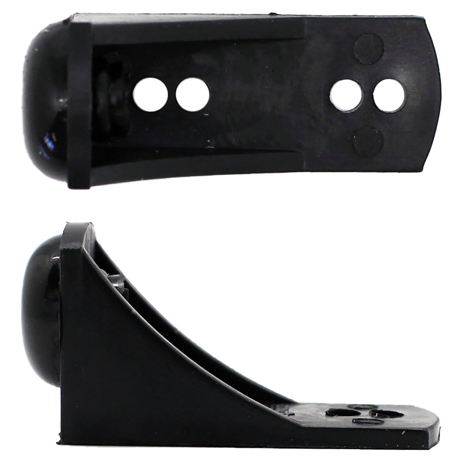 Cowdroy 60mm Nylon Sliding Track Door Stop - Black