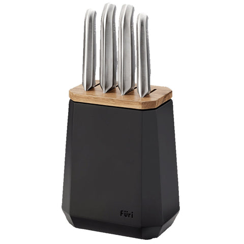 Furi Pro Stone Midnight Five Piece Knife Block Set - 25 Year Warranty, 3.5kg - 41500
