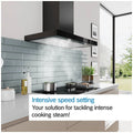 Bosch Series 6 90cm canopy rangehood - Stainless steel - 699m³/h, Home Connect, boost, timer - DWB97DN30A