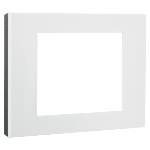 Hpm Vivo Coverplate White Gloss - Square Design - 118mm x 85mm - Durable Plastic - SuperSaverAU - view 1