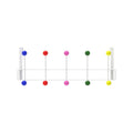 Mode Over Door Hanger - 5 Multicoloured Hooks - Durable - Space Saving - SuperSaverAU - view 1