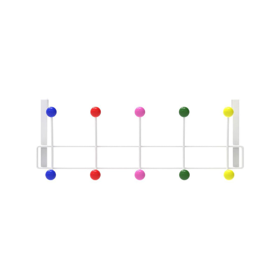 Mode Over Door Hanger - 5 Multicoloured Hooks - Durable - Space Saving - SuperSaverAU - view 1