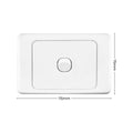 Deta Double Pole Single Switch - 75mm x 40mm - White - Polycarbonate - 10A - SuperSaverAU - view 4