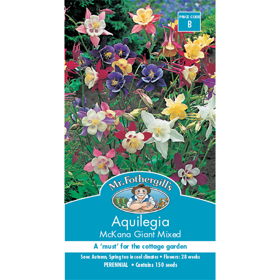 Mr Fothergills Aquilegia Flower Seeds - 75mm - Hardy Perennial - Attractive Blooms - SuperSaverAU - view 1