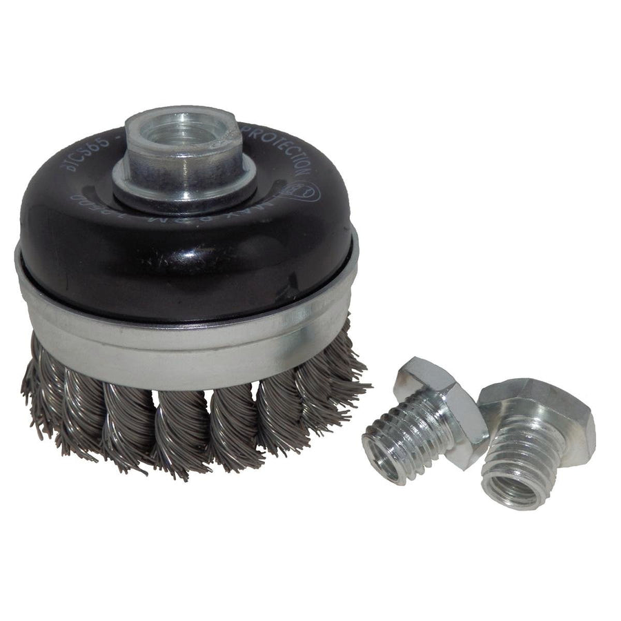 Josco Brumby 75mm Twistknot Cup Brush - High Carbon Steel - Rust Removal - SuperSaverAU - view 1
