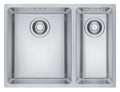 Franke Maris sink with small bowl right, 24L main and 10L small - 18/10 stainless steel - MRX260-34/19SBR