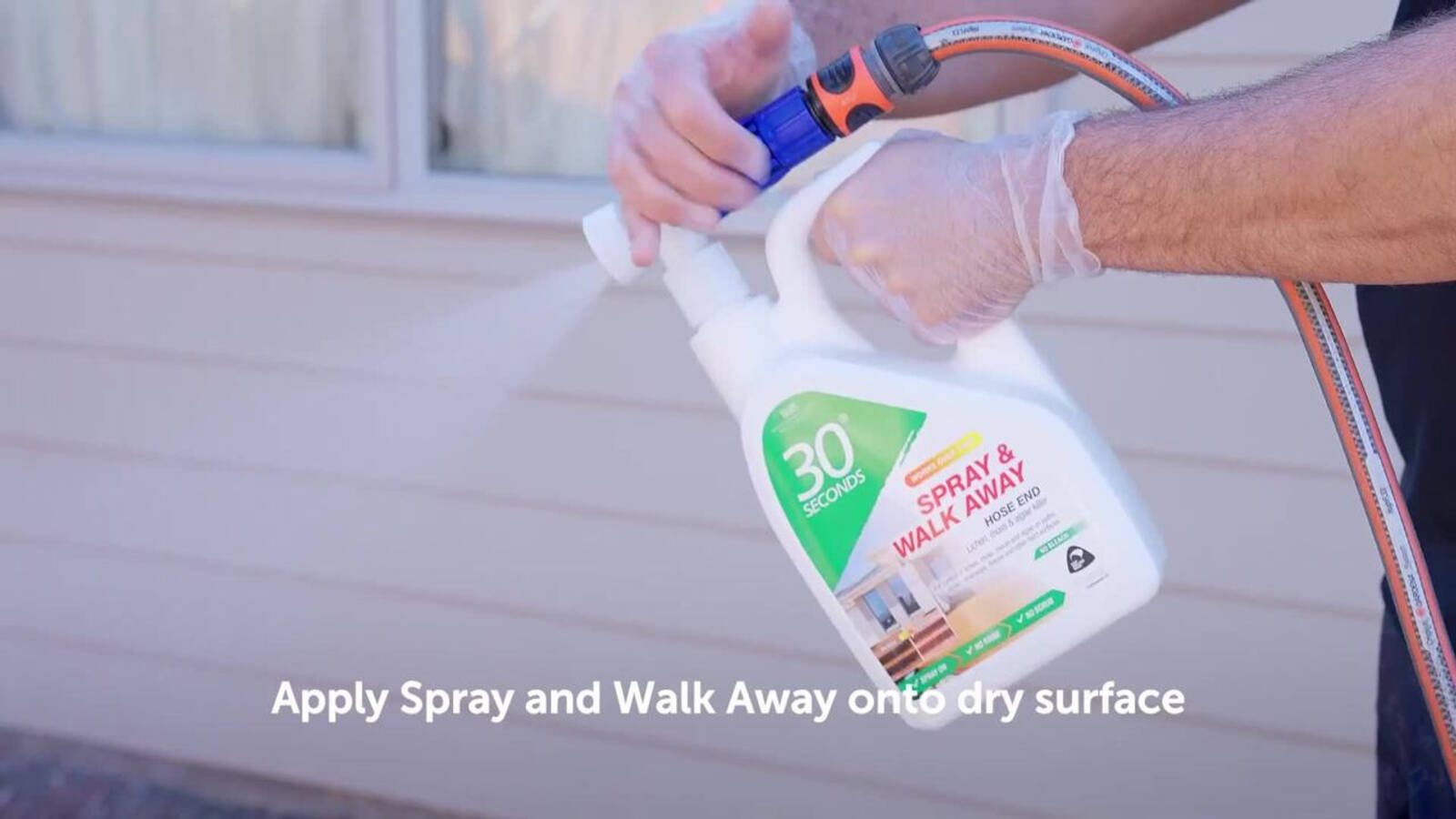 30 Seconds Spray and Walk Away with Rapid Hose End, Triple Concentrate, 2L