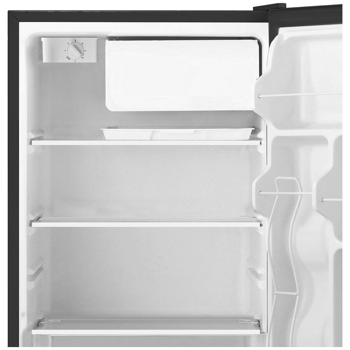 Mykin 124L Bar Fridge - Black, 4.5 Star Energy Rating, Chiller Compartment, Crisper - MBF124B
