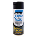 Dy-Mark 350g Black Spray & Mark Paint - Gloss, High Opacity, Splatter Resistant Outdoor
