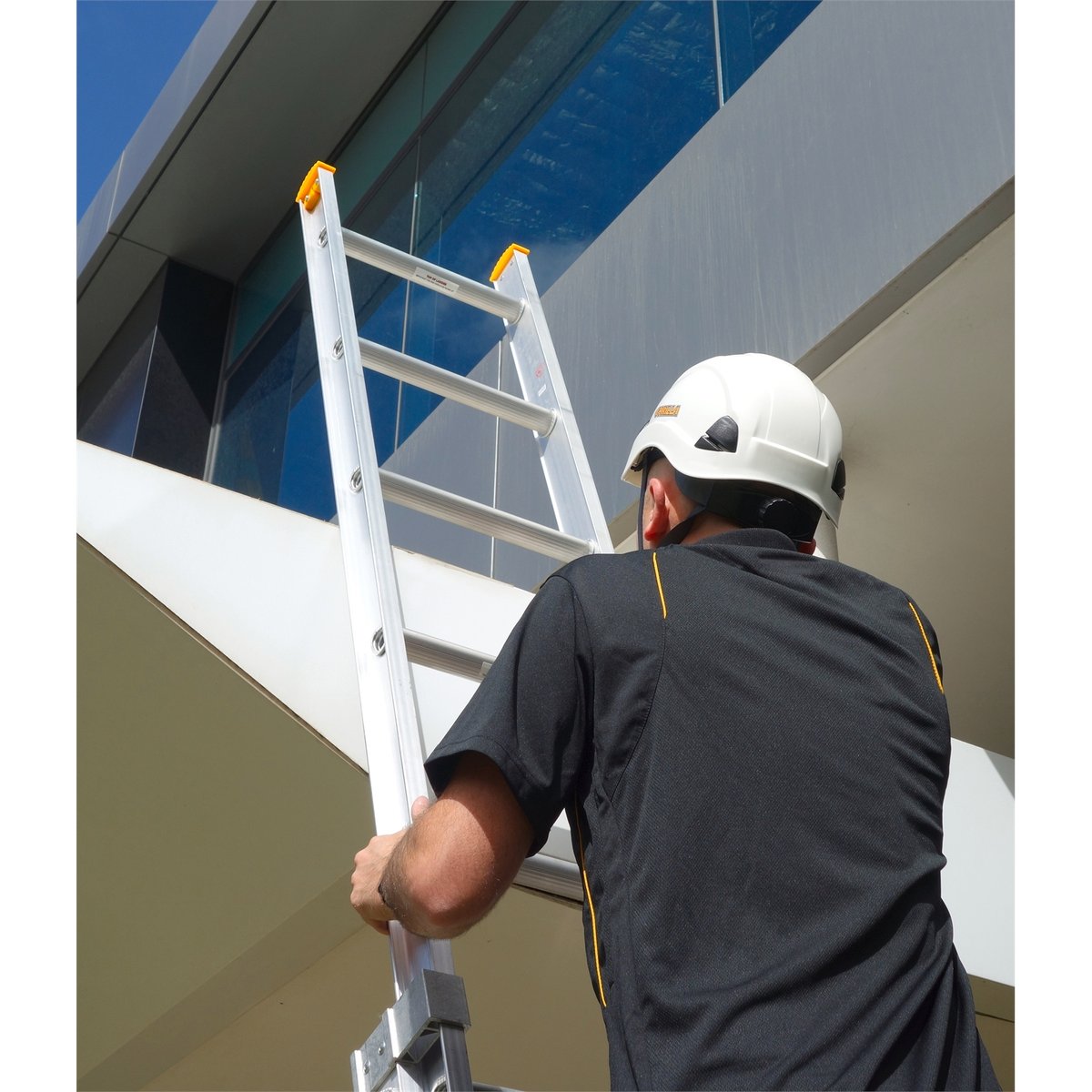 Gorilla Ladders Height Safety Helmet - Type 1 ABS Plastic - White - 52-63cm - SuperSaverAU - view 3
