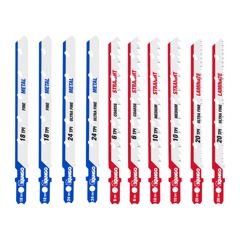 Kango 10 Piece All Purpose Jigsaw Blade Set - Timber & Metal