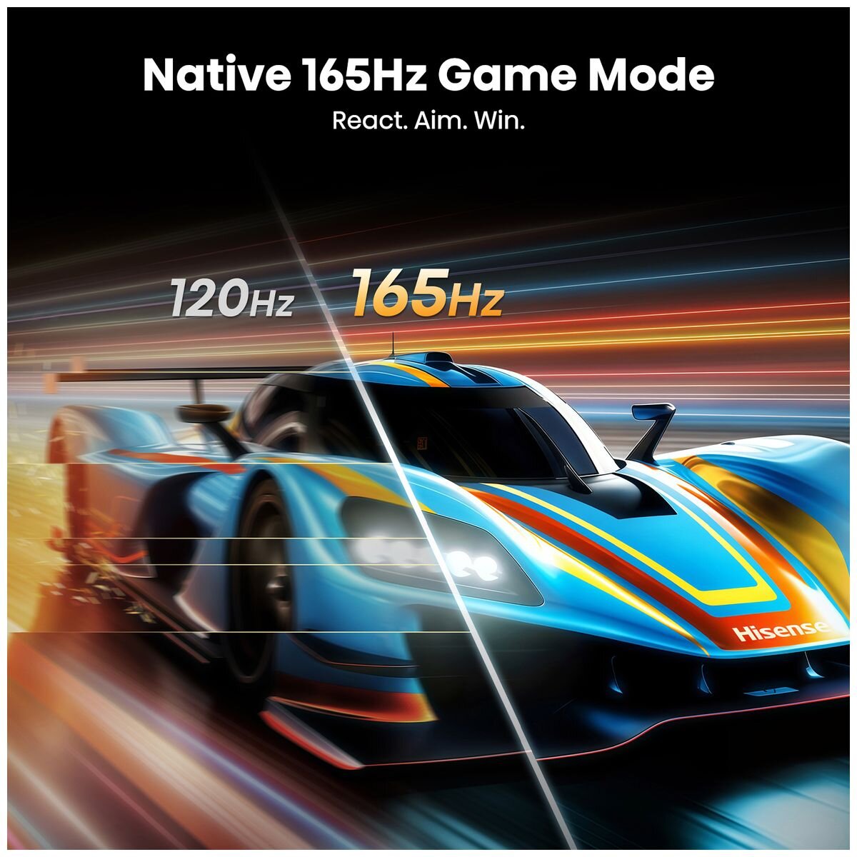 Hisense 65 Inch U7S 4K Mini-LED ULED Smart TV - 165Hz, Dolby Vision, HDR10+ - 65U7SAU