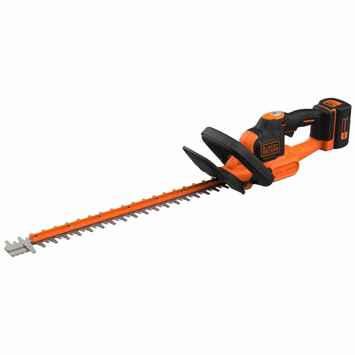 Black & Decker 36V 55cm Cordless Hedge Trimmer - 22mm Blade Gap, 2.5Ah Battery - BCHTS3625L1-XE