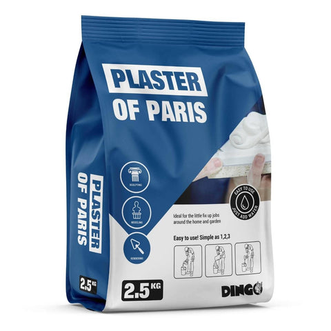 Dingo Plaster of Paris 2.5kg White Easy To Use For Sculpting Moulds - SuperSaverAU - view 1