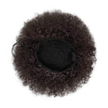 Afro Curly Puff Bun Hairpiece, 8 Inch (20.3 cm), Black - view 2